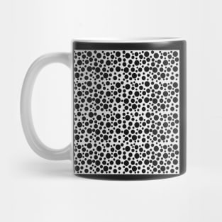 black and white polka dot pattern Mug